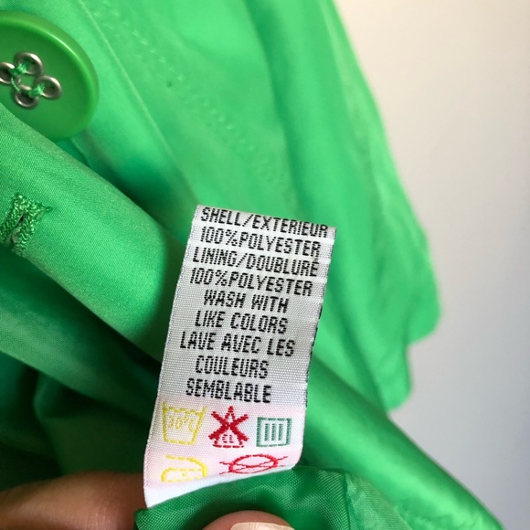 Cleo Trench Coat Green Size 10 - Picture 6 of 6